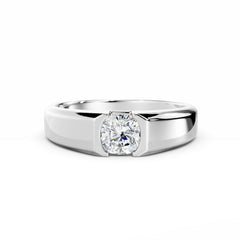 Men 0.50 Carat Cushion Cut Diamond Engagement Ring