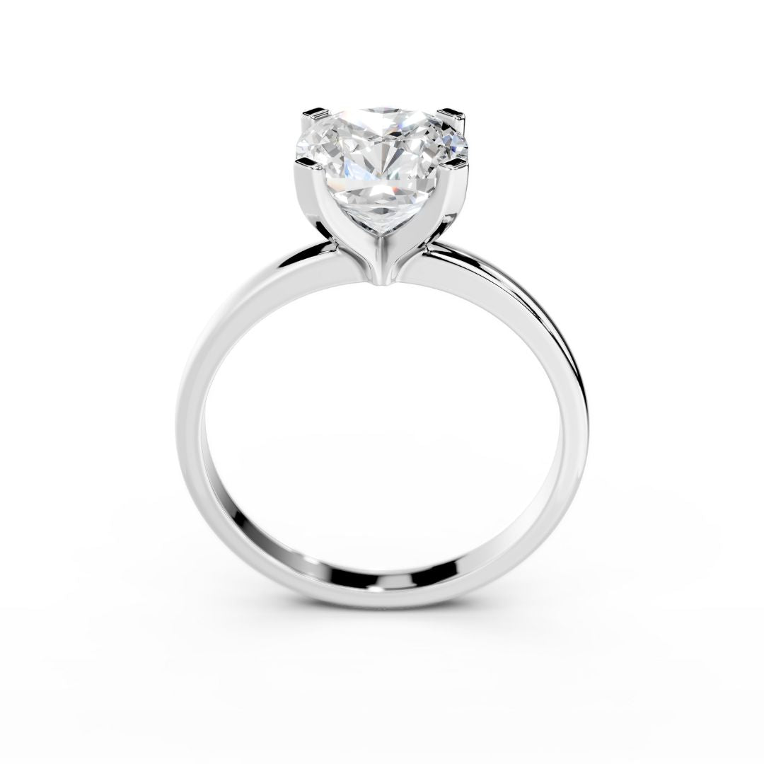 3 Carat Cushion Diamond White Gold Ring Dubai