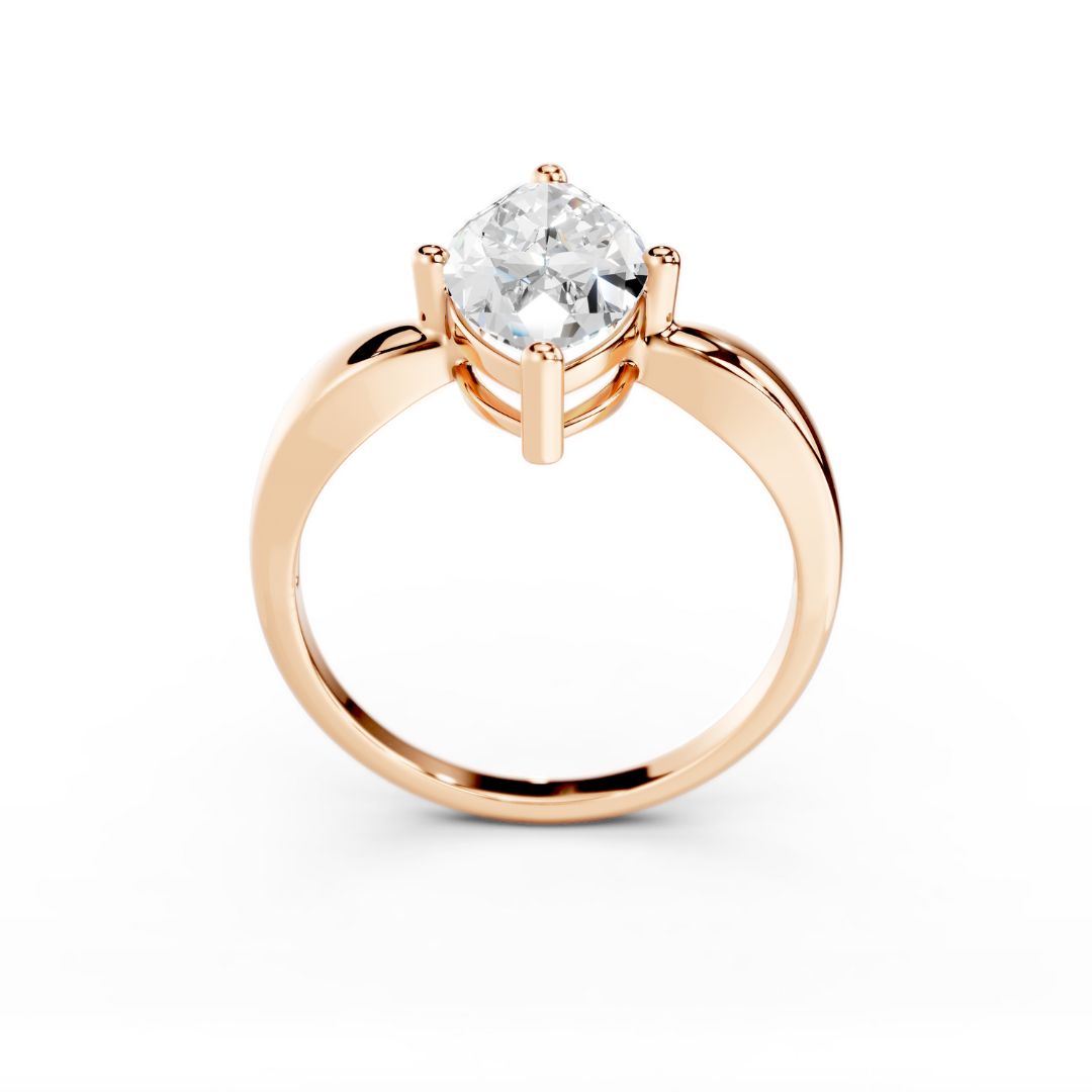 3 Carat Marquise Diamond Rose Gold Ring Dubai