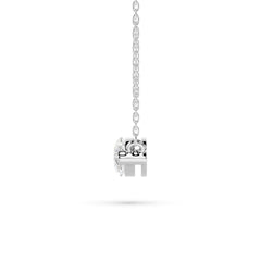 18K Gold Marquise Diamond Solitaire Necklace - 1 Carat