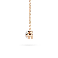 18K Gold Marquise Diamond Solitaire Necklace - 1 Carat