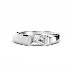 Men 0.50 Carat Radiant Cut Diamond Engagement Ring