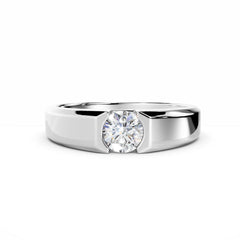 Men 0.50 Carat Round Cut Diamond Engagement Ring