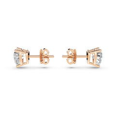 1 Carat Heart Cut Diamond Earrings