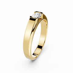 Men 0.50 Carat Oval Cut Diamond Engagement Ring