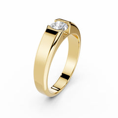 Men 0.50 Carat Round Cut Diamond Engagement Ring