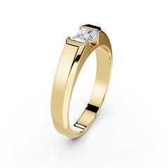 Men 0.50 Carat Radiant Cut Diamond Engagement Ring