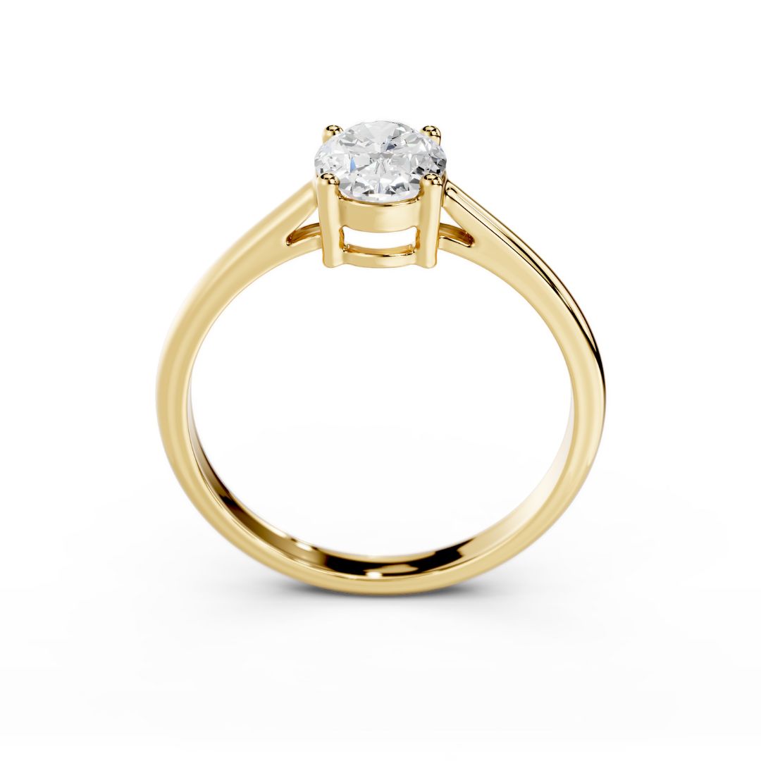 Oval Diamond Engagement Ring 1 Carat