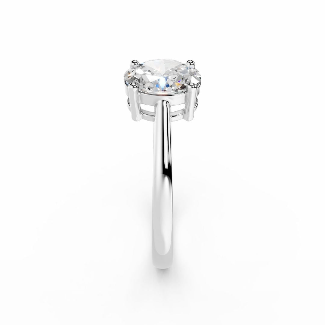Oval Diamond Engagement Ring 1 Carat Dubai