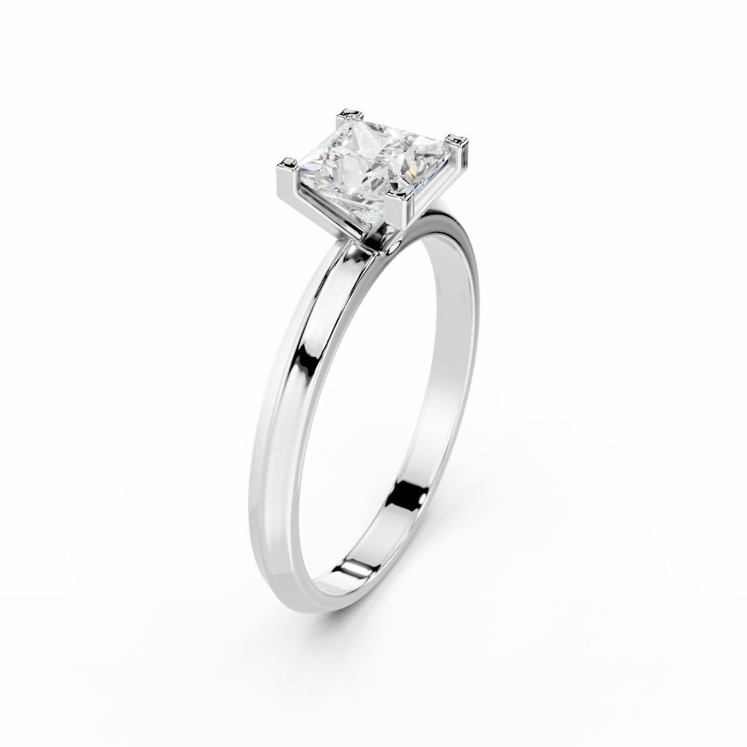 Princess Cut Diamond Ring 1 Carat1 8K  White Gold