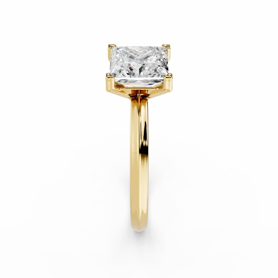 Princess Cut Diamond Ring Gold