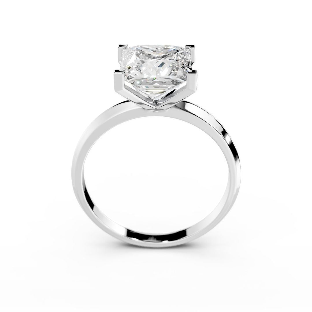 Princess Diamond Ring 3 carat White Gold