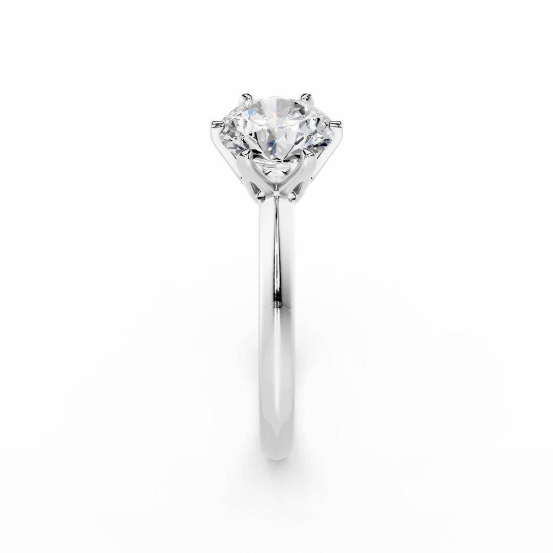 White Gold 1 Carat Engagement Ring 